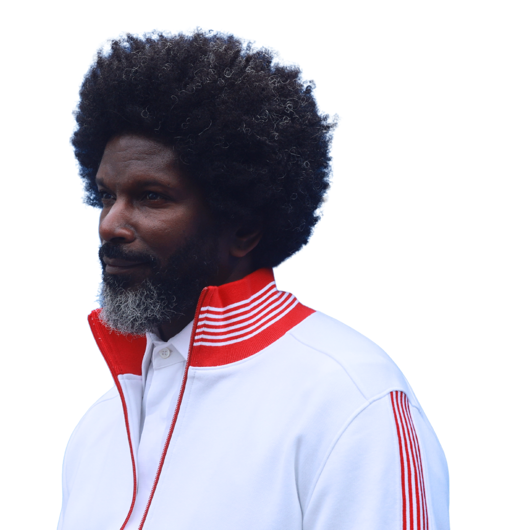 White and Red Retro Anthem Jacket