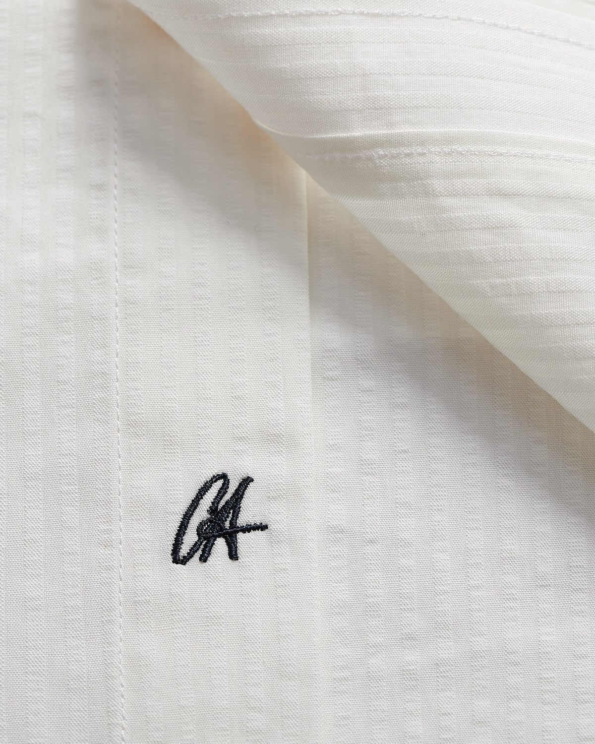 Cotton Stripe Shirt - White