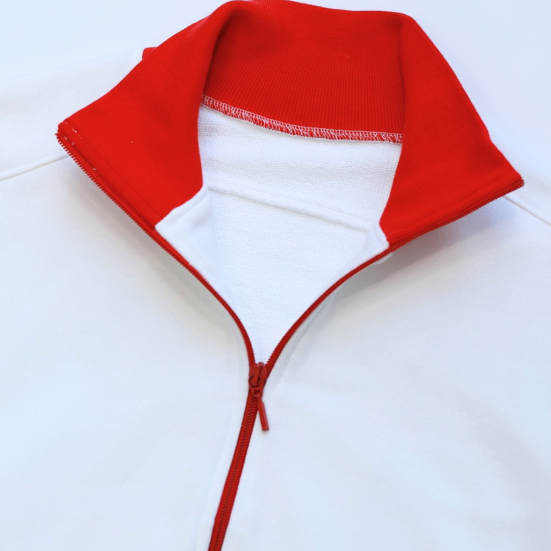 White and Red Anthem Jacket