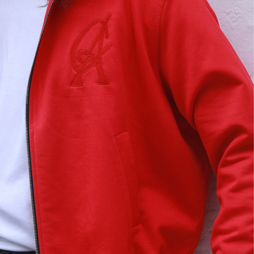 Red Retro  Anthem Jacket