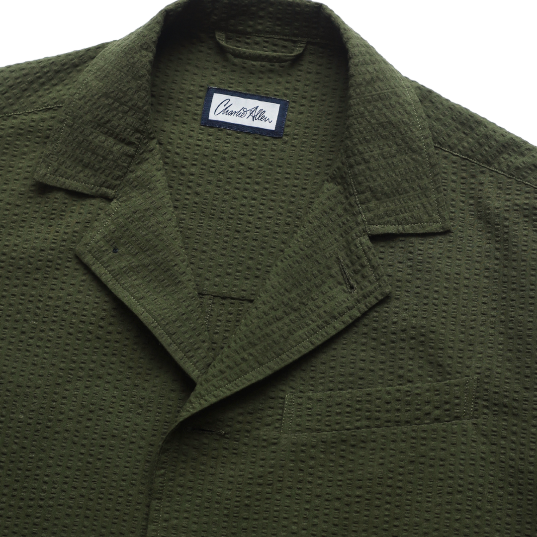 OLIVE SEERSUCKER  GEMMELL CHORE JACKET