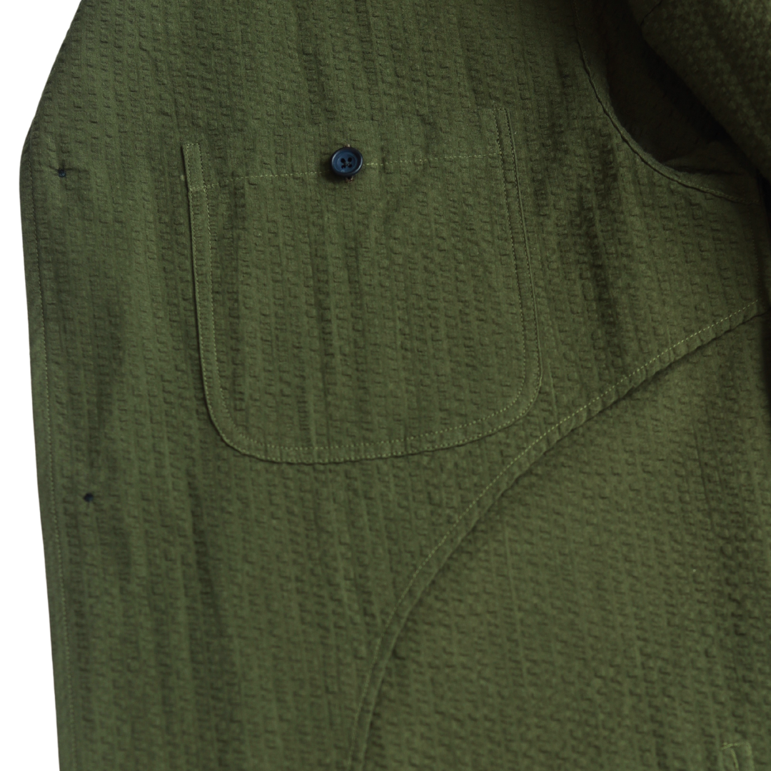 OLIVE SEERSUCKER  GEMMELL CHORE JACKET