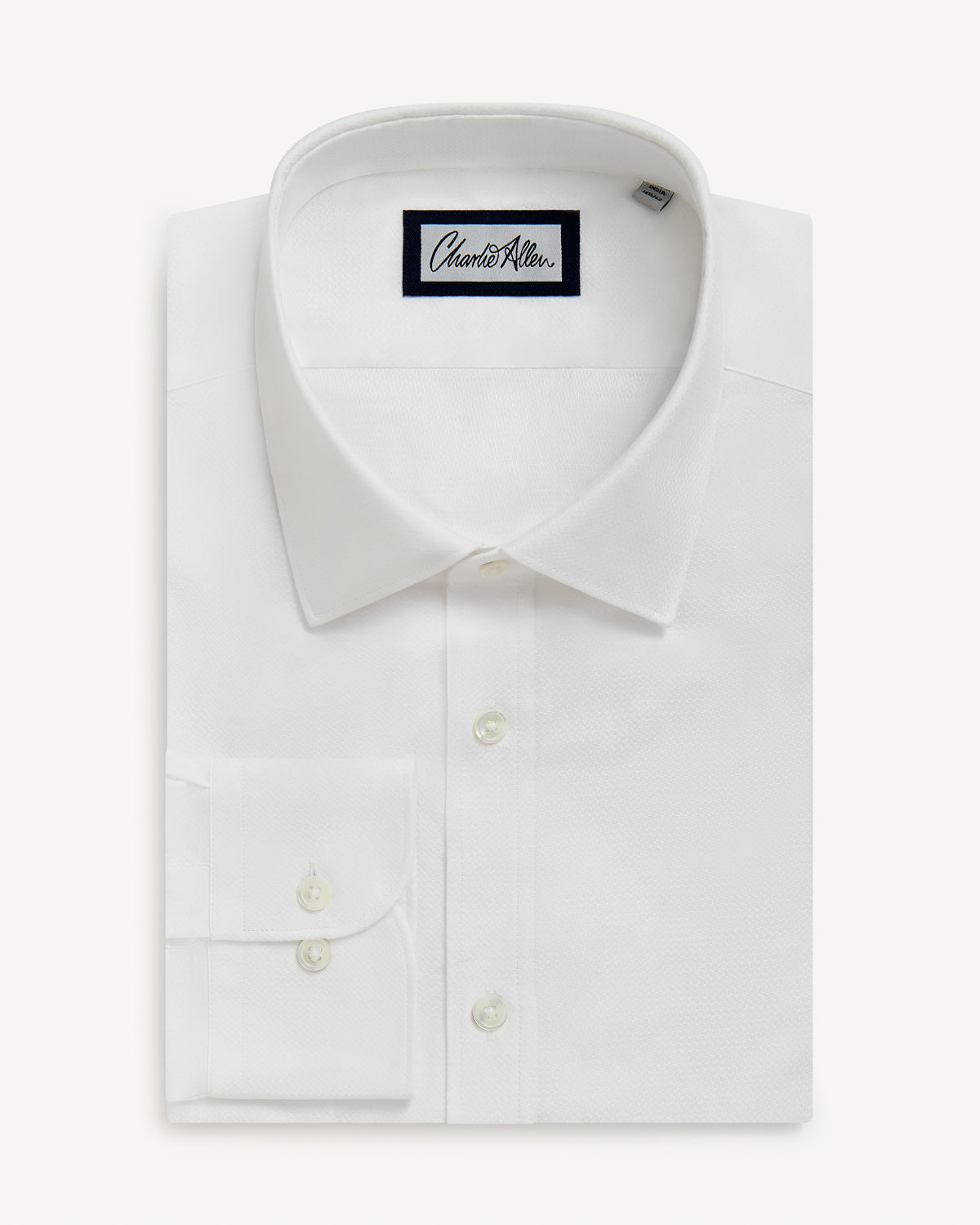 Textured Cotton Shirt - White