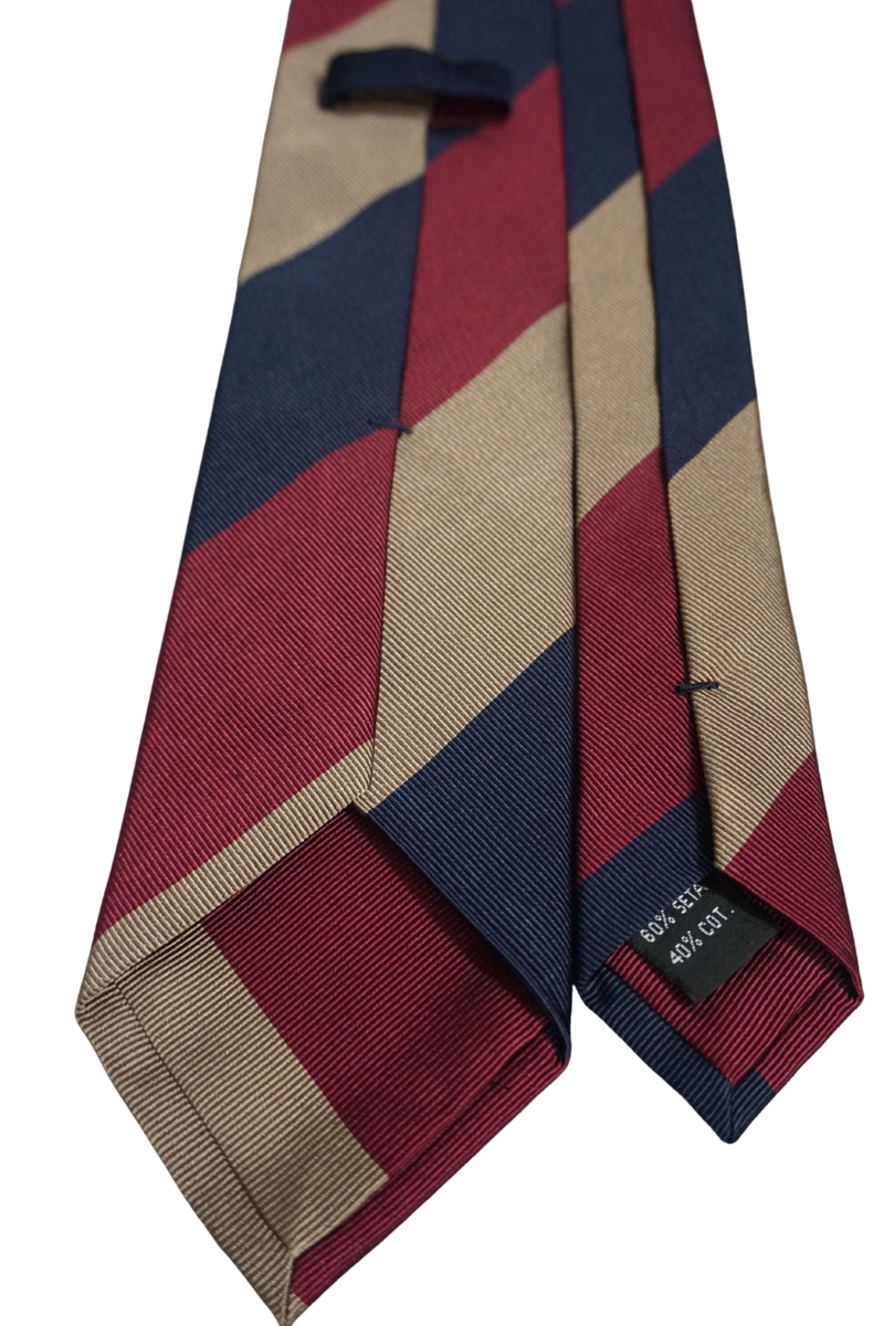Oversized regimental Wine stripe Tie
