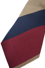 Oversized regimental Wine stripe Tie