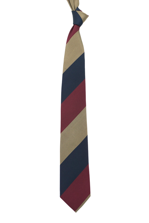 Oversized regimental Wine stripe Tie