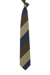 Oversized regimental Stripe Brown Tie